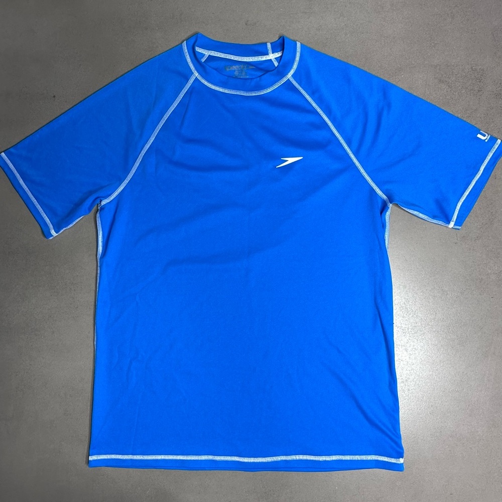 Speedo Easy Short Sleeve Rashgaurd Blue - MED